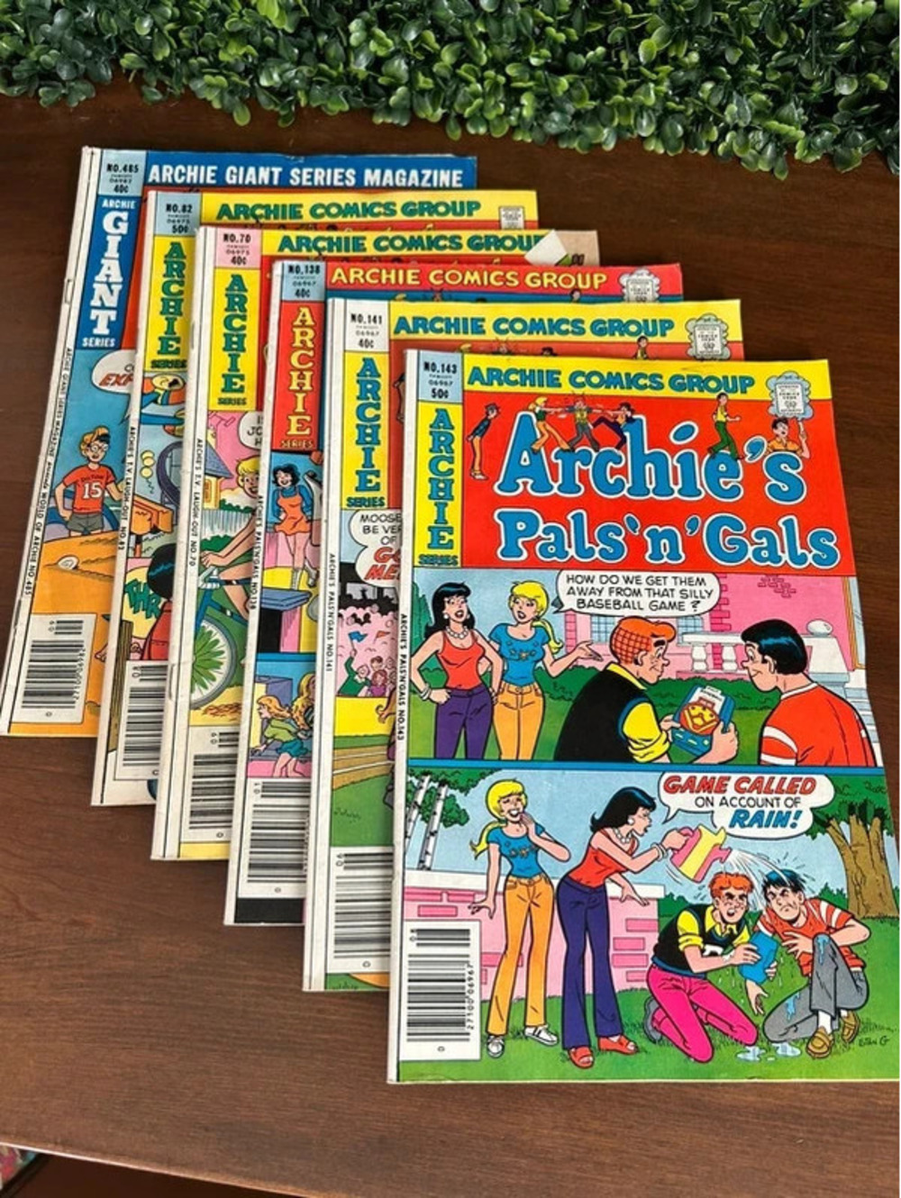 Vintage Archie Comics Lot of 6 Pals n Gals TV Laugh-Out Giant Series
